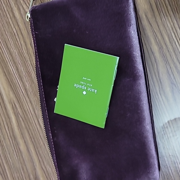 Kate Spade 💎Purple Velvet Clutch - Picture 5 of 10